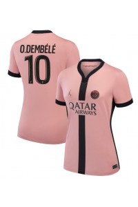 Paris Saint-Germain Ousmane Dembele #10 Fotballdrakt Tredje Klær Dame 2024-25 Korte ermer